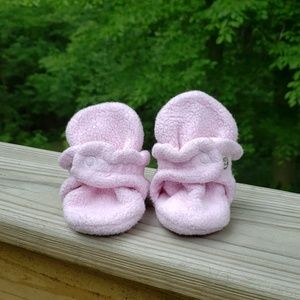 Zutano pink booties